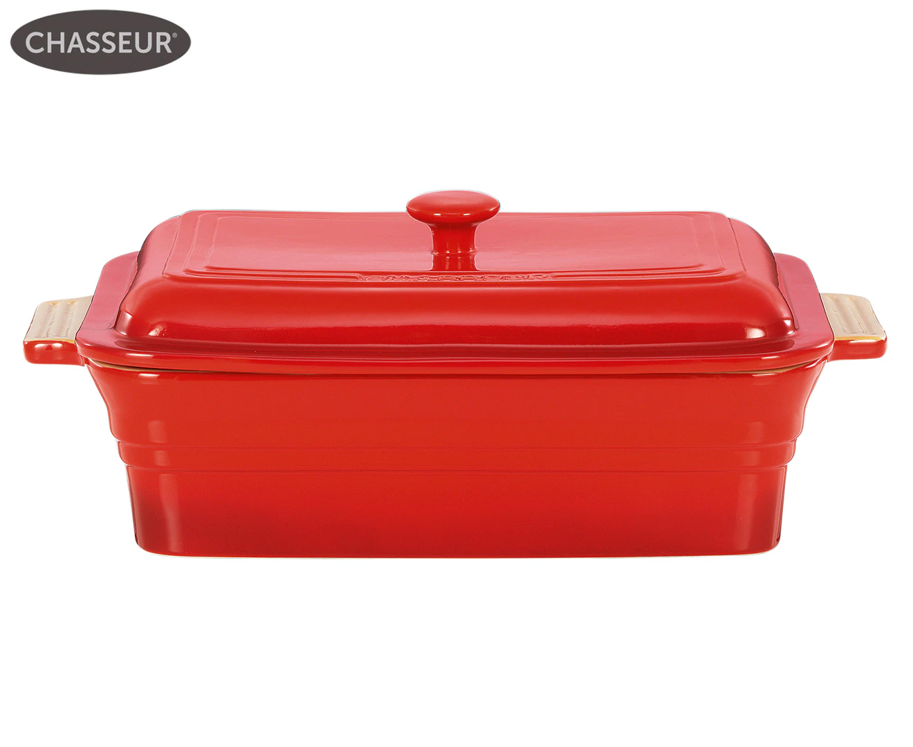 La Cuisson Rectangular Dish 40cm With Lid Inferno Red