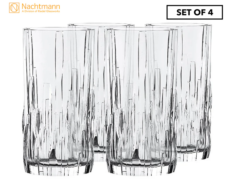 Set of 4 Nachtmann 360mL Shu Fa Longdrink Glasses