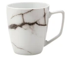 Set of 4 Salt & Pepper 350mL Marble Coffee Mug - White