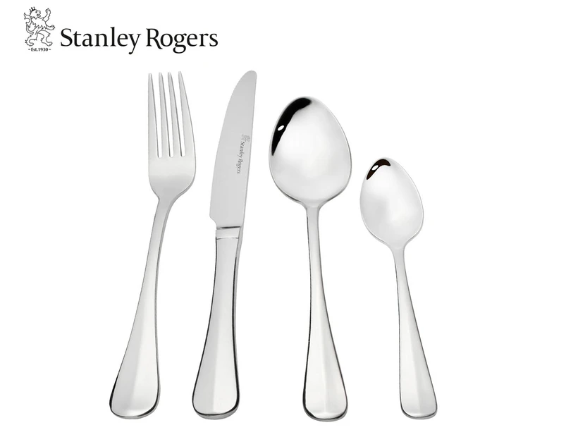 Stanley Rogers Baguette 24pc Stainless Steel Cutlery Family Dinner Party Set