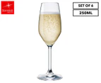 Bormioli Rocco Restaurant Champagne Flute Glasses 240mL Set of 4