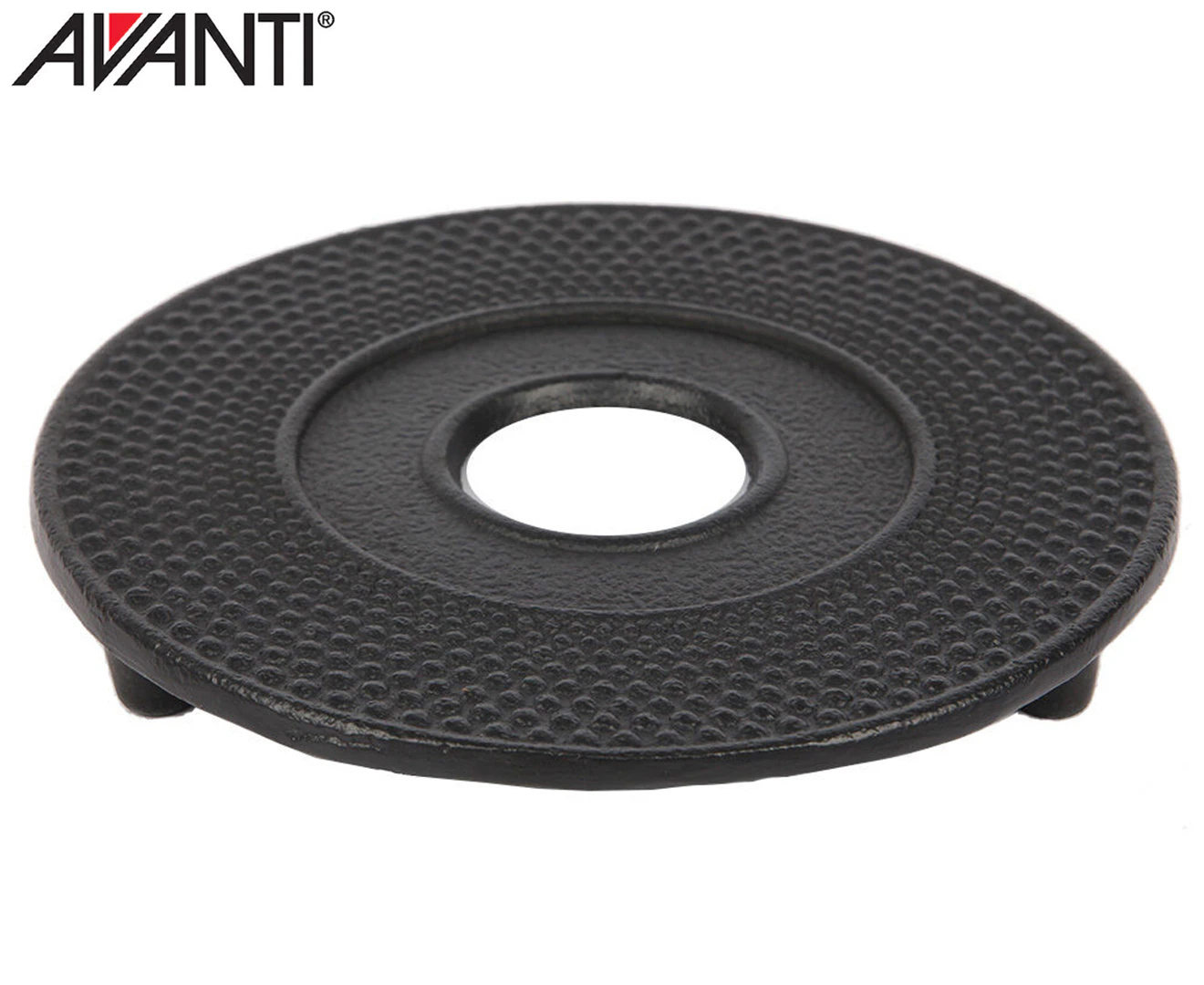 Avanti 13cm Hobnail Cast Iron Trivet - Black