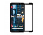 For Google Pixel 2 XL - Black Full Coverage MaxCase Tempered Glass Screen Protector