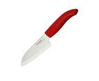 Kyocera Ceramic Santoku Knife w/ Peeler Red