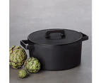 Maxwell & Williams 2.6L Epicurious Round Casserole Dish - Black