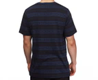 RVCA Men's Groundless Tee / T-Shirt / Tshirt - Indigo