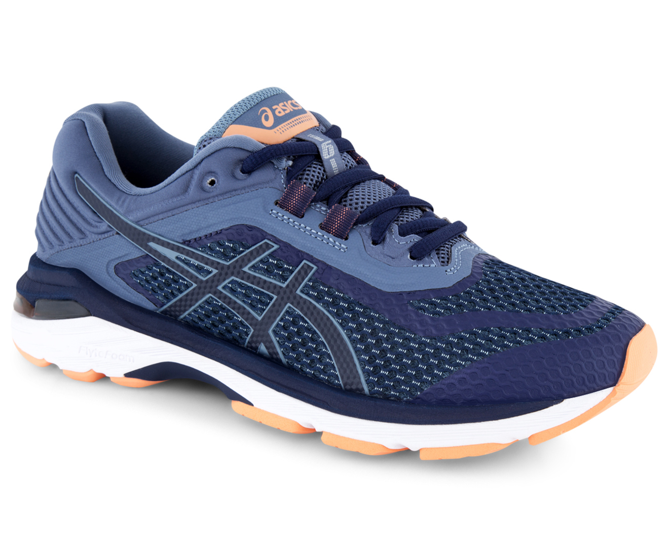 ASICS Women's GT-2000 6 Wide Fit (D) Shoe - Indigo Blue/Indigo Blue ...