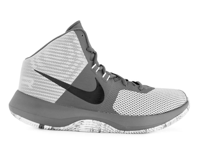 Nike Men's Air Precision Basketball Shoe - Wolf Grey/Black-Dark Grey