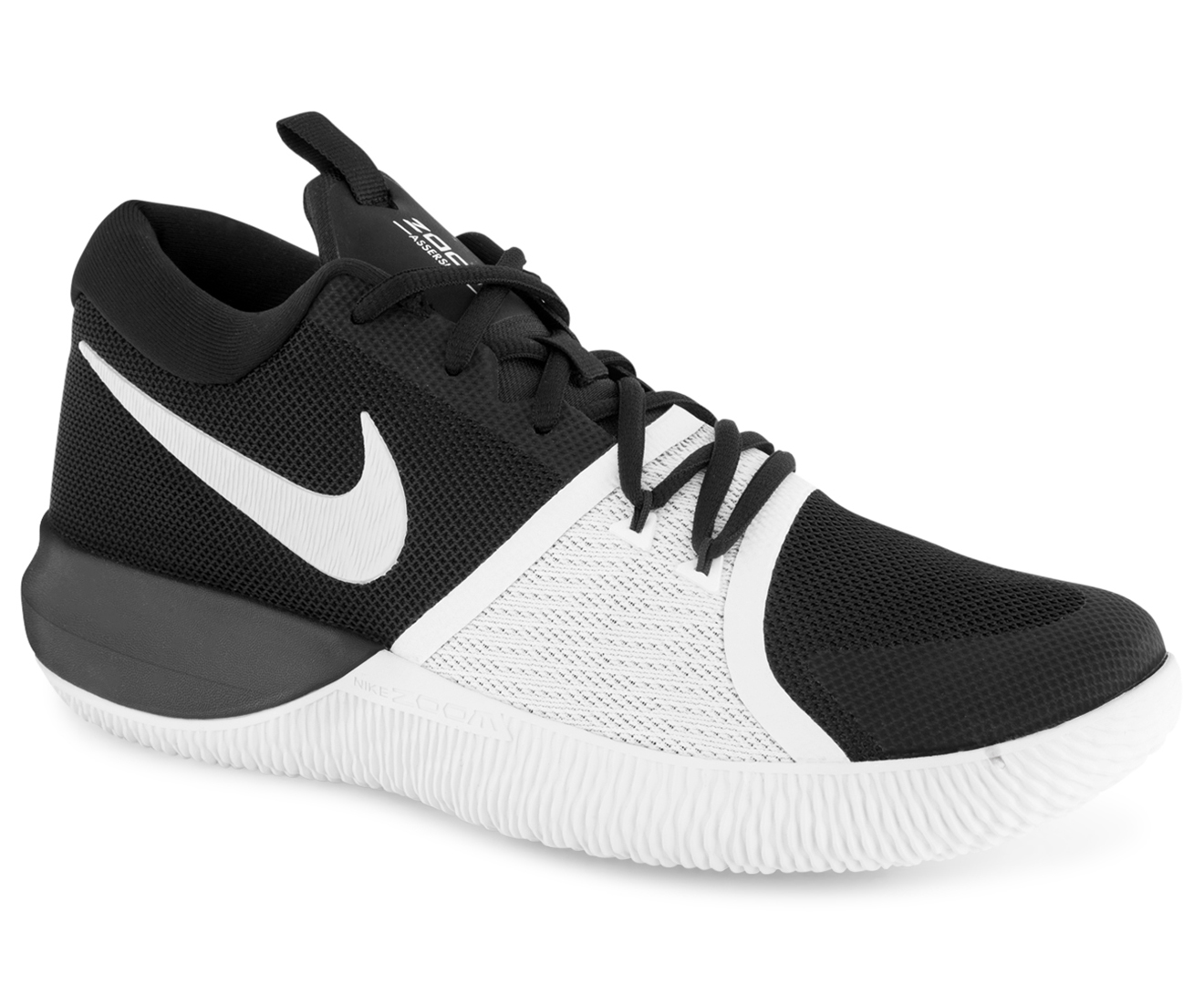 Nike Men's Zoom Assersion Basketball Shoe - Black/Pure Platinum-White ...