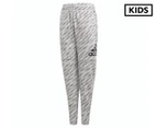 Adidas Boys' Logo Pant - Grey Heather/Black