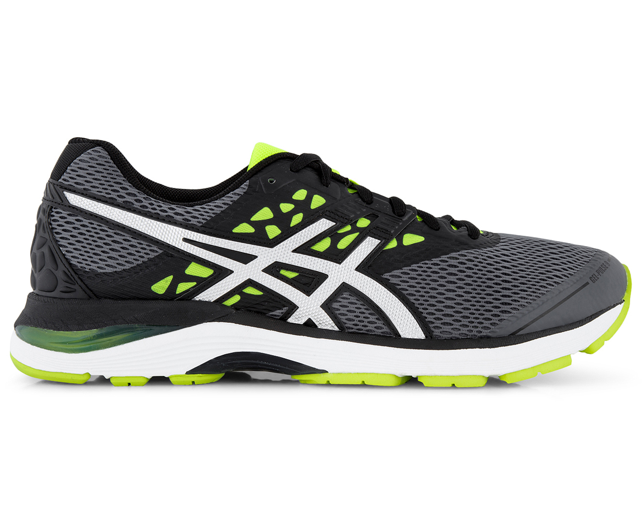 ASICS Men's GEL-Pulse 9 Shoe - Carbon/Silver/Safety Yellow | Catch.co.nz