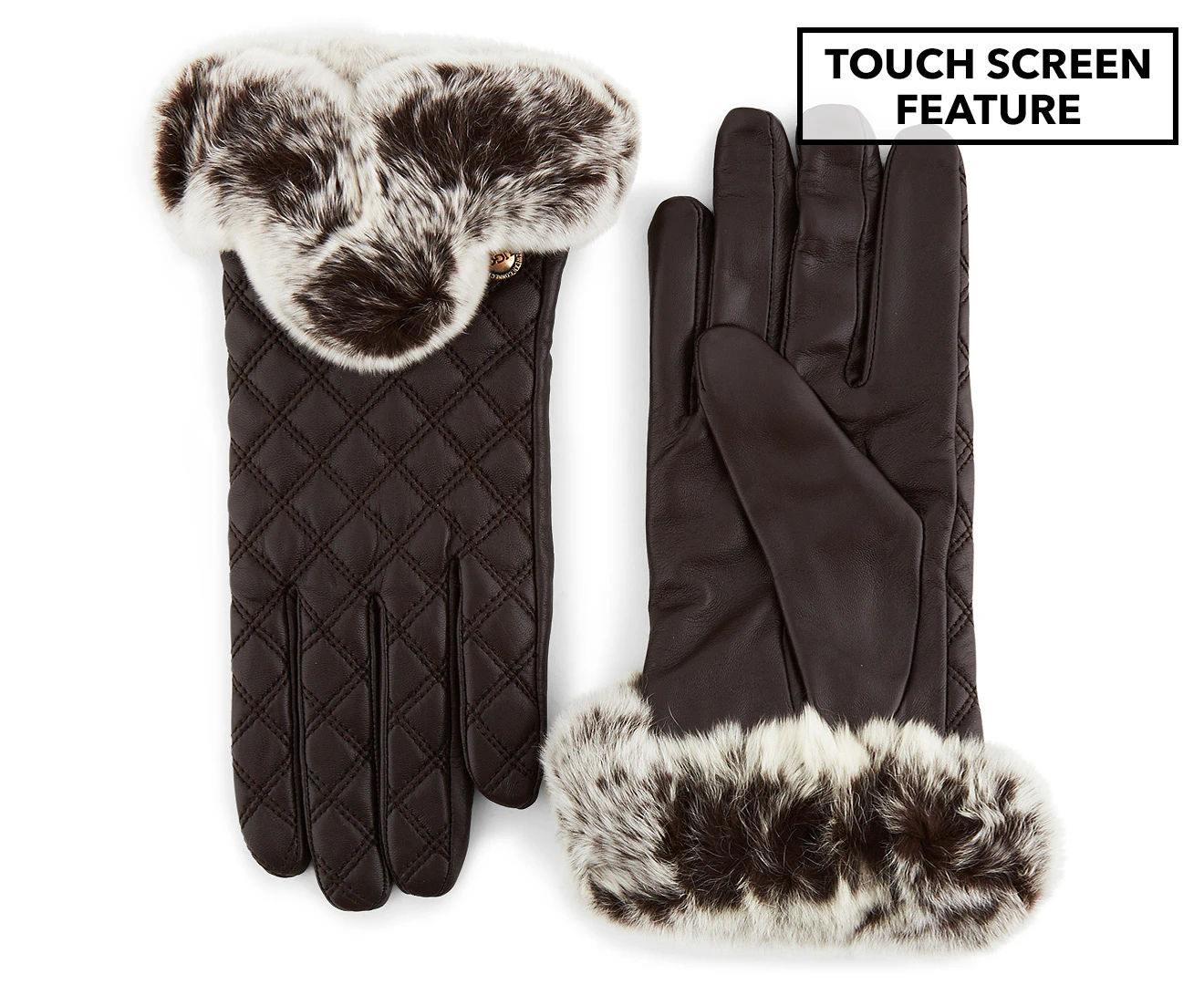 OZWEAR Connection Ugg Women's Touch Screen Glove - Chocolate