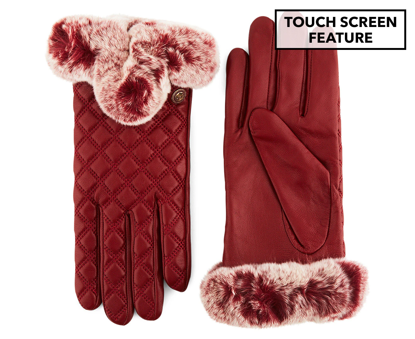 OZWEAR Connection Ugg Women's Touch Screen Glove - Wine