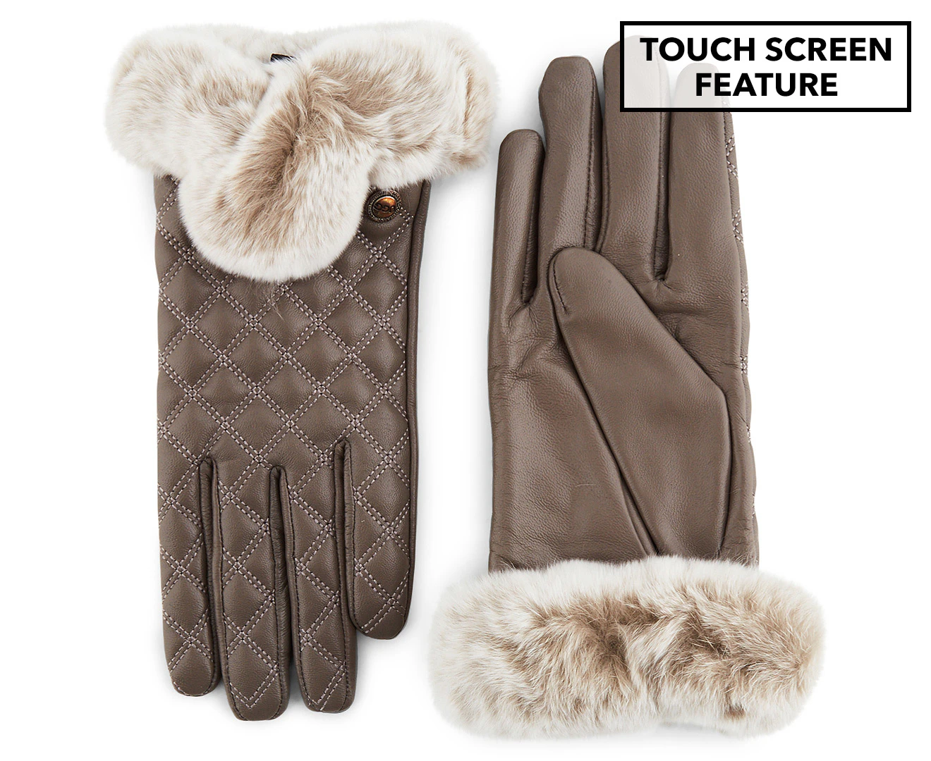 OZWEAR Connection Ugg Women's Touch Screen Glove - Grey