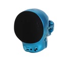 Skull Shaped Wireless Bluetooth 4.1 Handsfree Portable Bass Music Speaker-blue