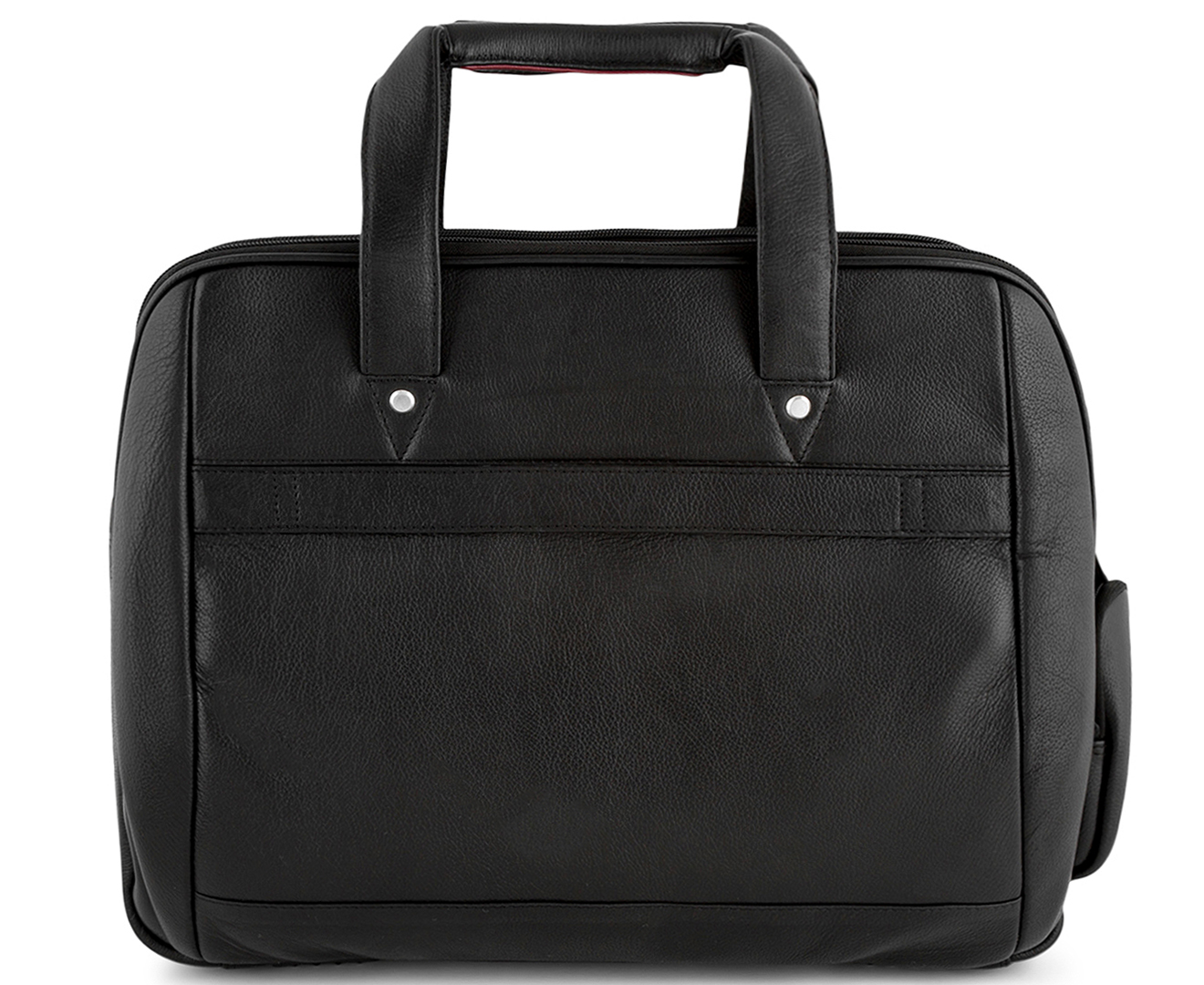 Tosca Leather Curved Folio Bag - Black | Catch.co.nz