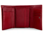 Tosca Patent Patch Medium Leather Wallet - Red