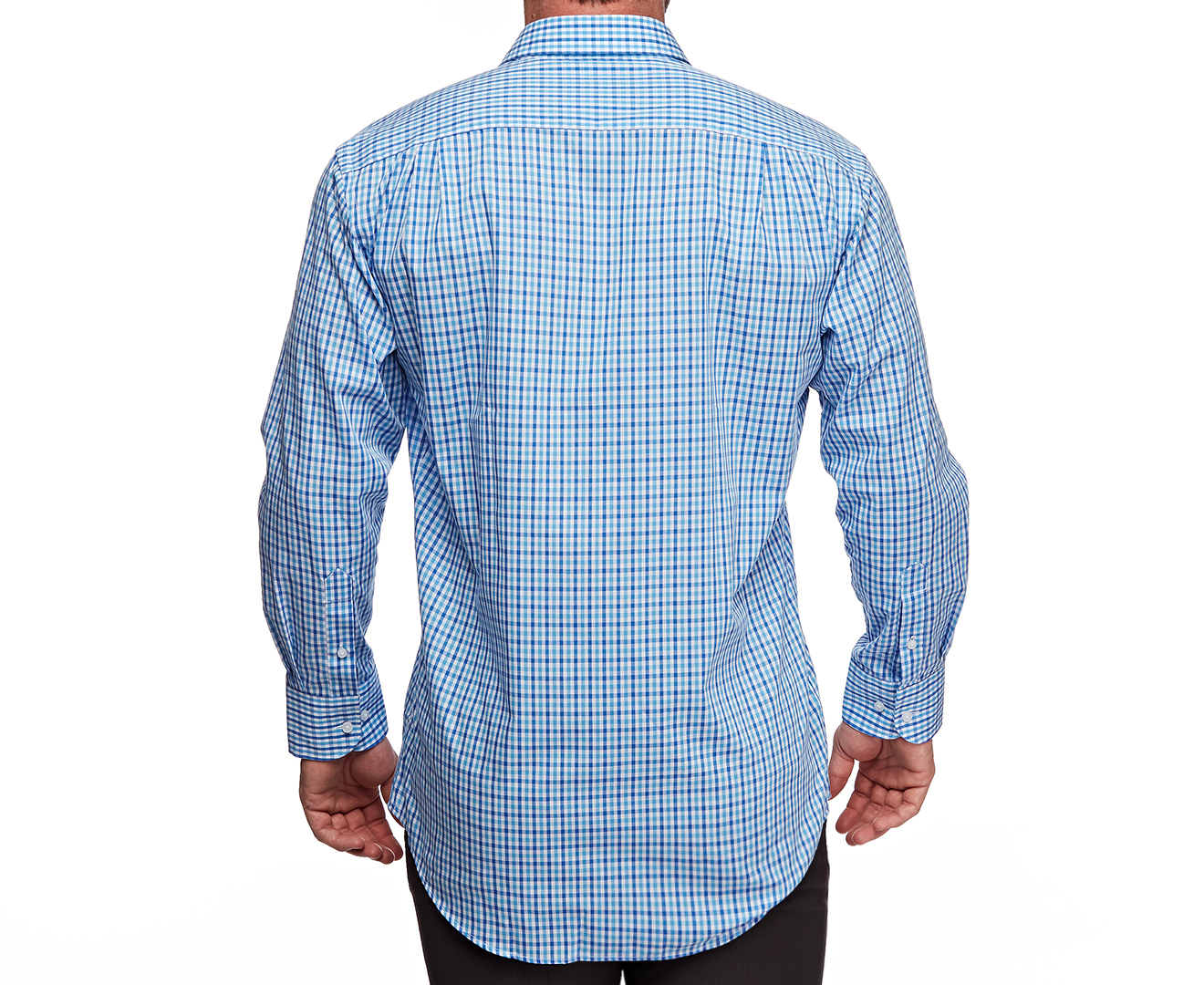 Van Heusen Men's Classic Relaxed Fit Shirt - Classic Blue Check | Catch ...