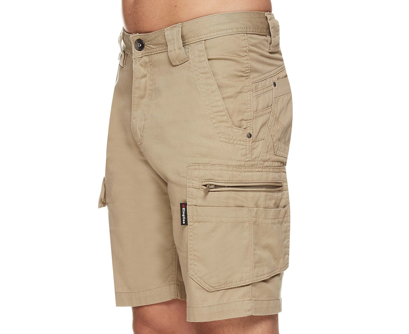 KingGee Men's Narrow Tradie Summer Shorts - Khaki