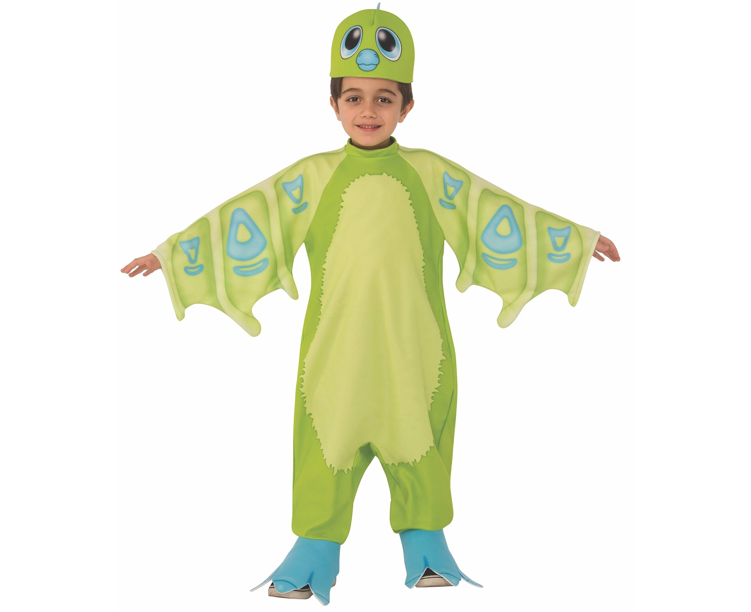 Hatchimals Green Unisex Kids Boys/Girls Medium M Age 5-7 Draggle Costume