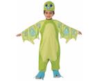 Hatchimals Green Unisex Kids Boys/Girls Medium M Age 5-7 Draggle Costume