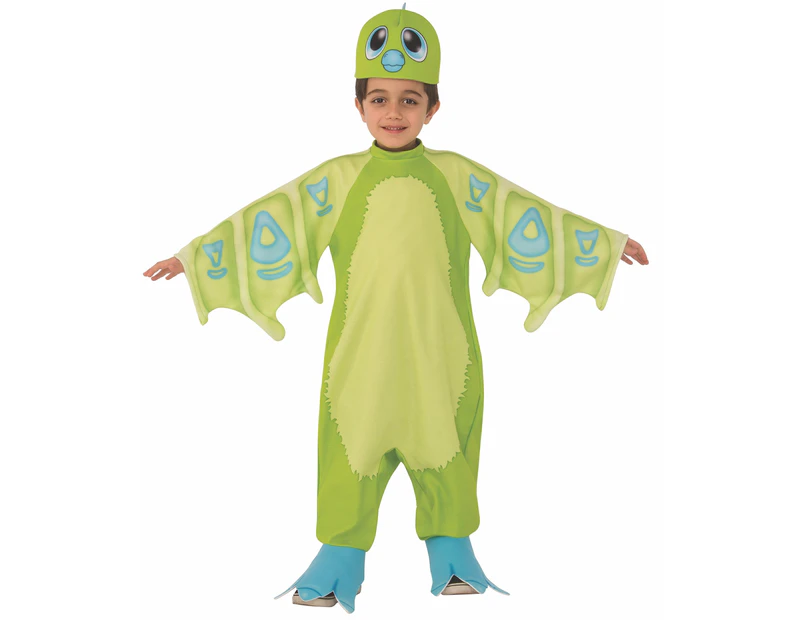 Hatchimals Green Unisex Kids Boys/Girls Medium M Age 5-7 Draggle Costume
