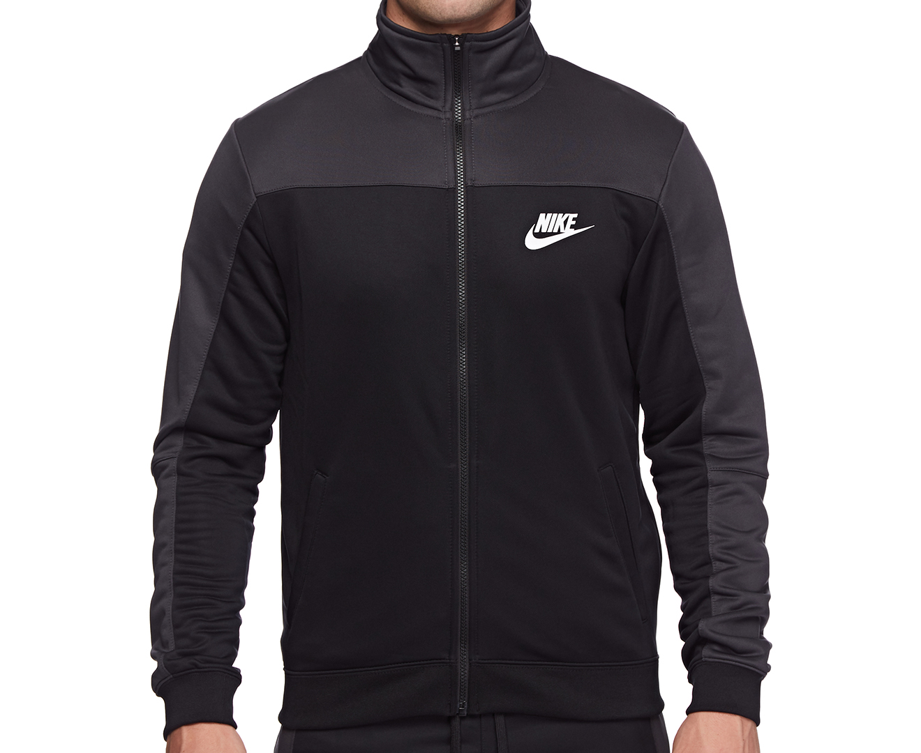 Nike Men's Sportswear Retro Polyknit Tracksuit - Grey/Black | Catch.com.au