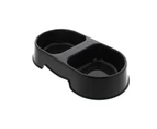 Dog Bowl Heavy Duty Double Diner Black K9 Homes Easy To Clean Convenient