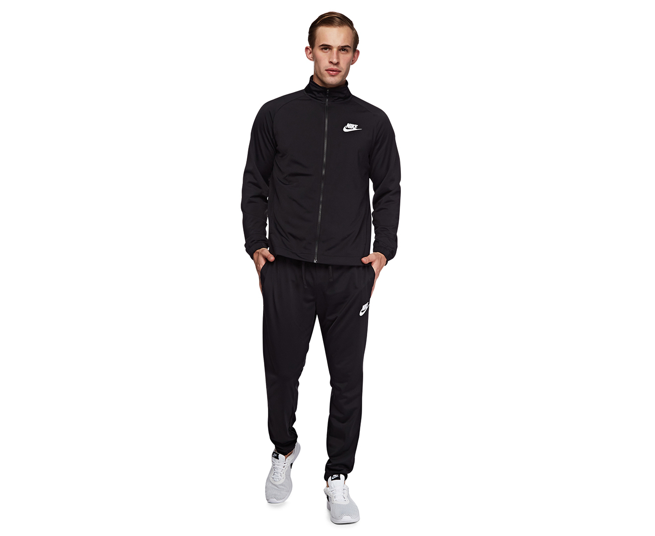 Nike Men's Sportswear Polyknit Tracksuit - Black | Catch.com.au