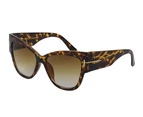 Mia Leopard - Fashionable Cat Eye Sunglasses