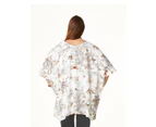 MySize Women's Plus Size Pretty Girl Kimono Taupe