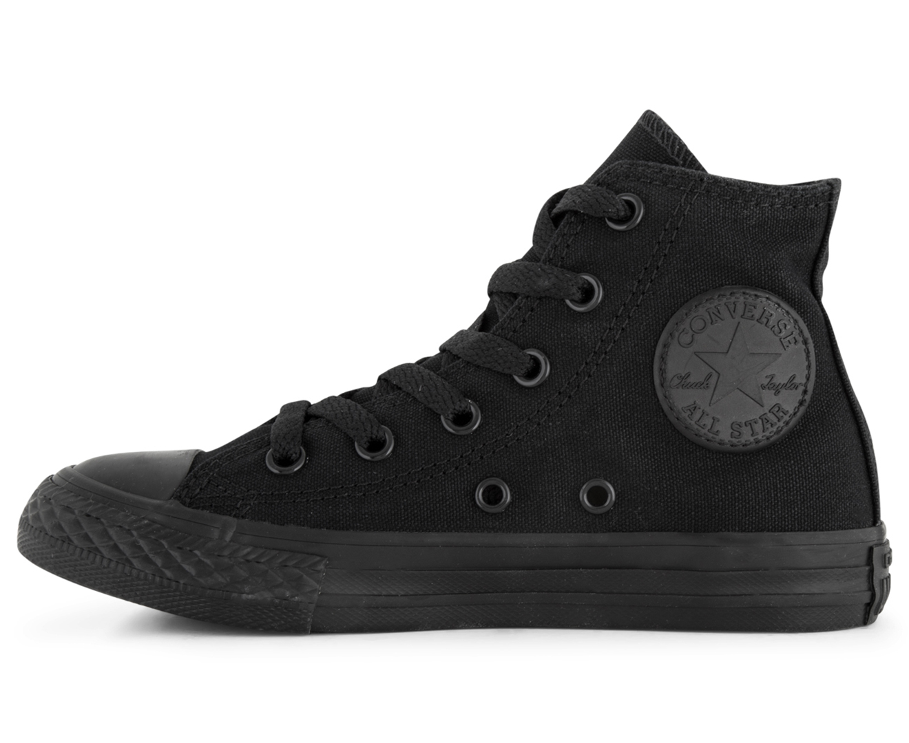 Converse Kids' Chuck Taylor All Star Hi Top Shoe - Monochrome Black | eBay
