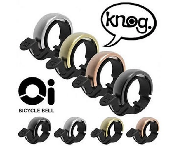 Knog Oi Classic Edition Bike Bell - Large Bicycle Bell - Silver