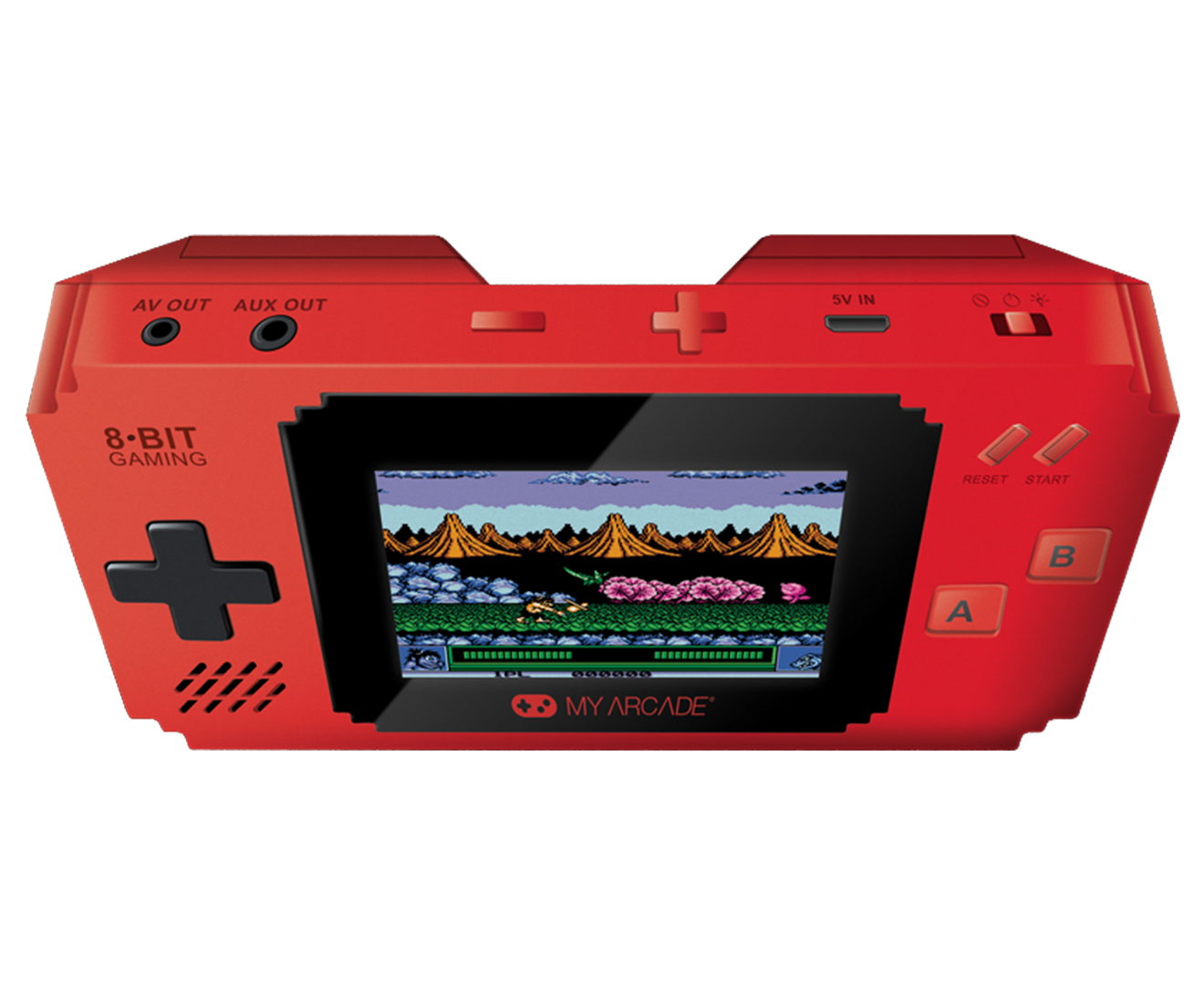 My Arcade Pixel Player 8-bit Handheld Game System - Red 