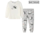 Tweet Twoo Baby Girls' Hedgehog Knit Pyjama Set - Cream/Multi