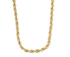 Iced Out Bling Hip Hop Rope Chain - 4mm - gold - Gold