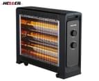 Heller 2400W Quartz Radiant Heater - Black HRH2400FG 1