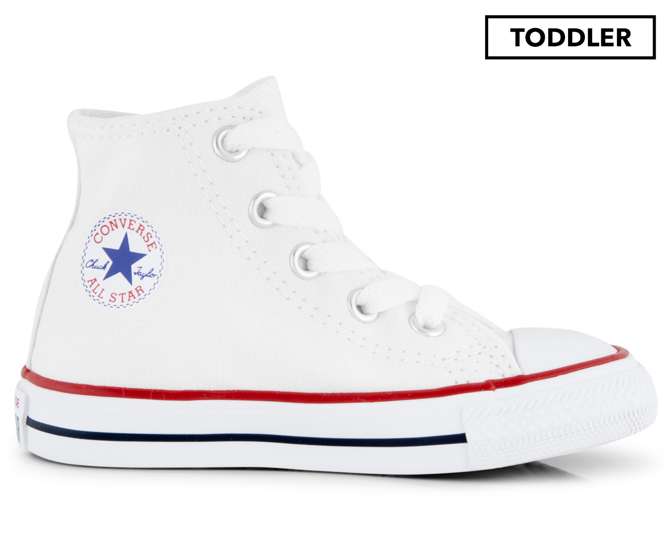 Converse Toddler Chuck Taylor All Star High Top Sneaker Optical White   5ade80d08a3f1828632567 