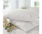 1200TC 3 Pieces Egyptian Cotton Sheet Set King Single Bed White