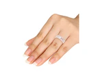 De Couer 9k Rose Gold 1/2ct TDW Diamond Classic Engagement Ring