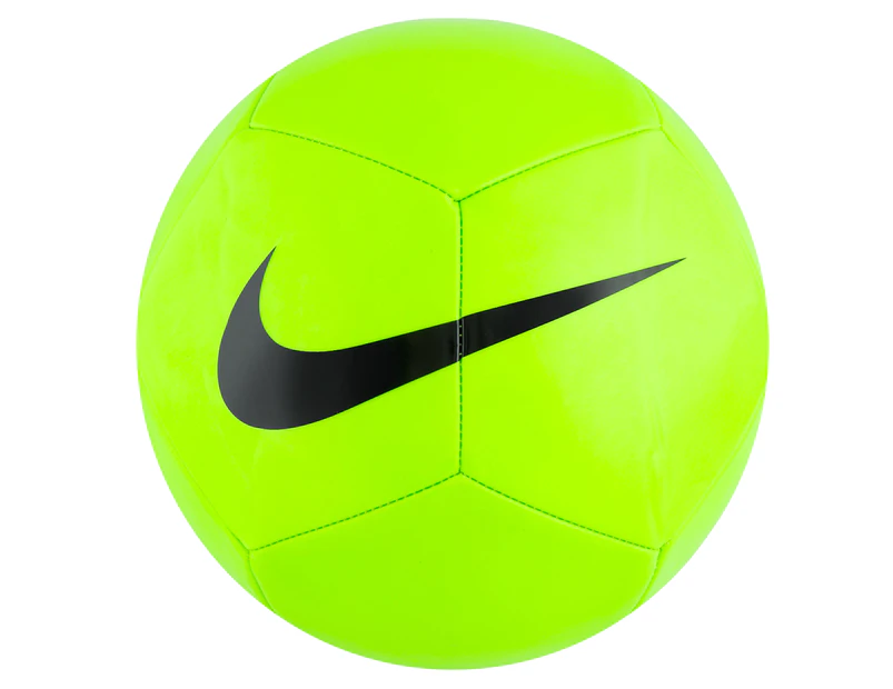 Nike Pitch Team Football Size 5 - Electric Green/Black 