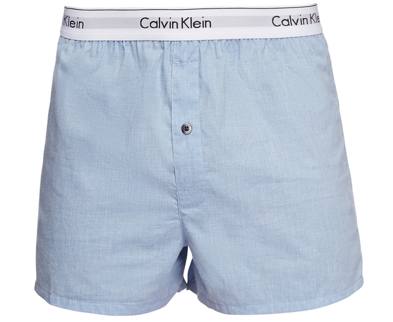 Calvin Klein Mens Modern Cotton Stretch Slim Fit Boxers 2 Pack Bluelight Blue Nz 