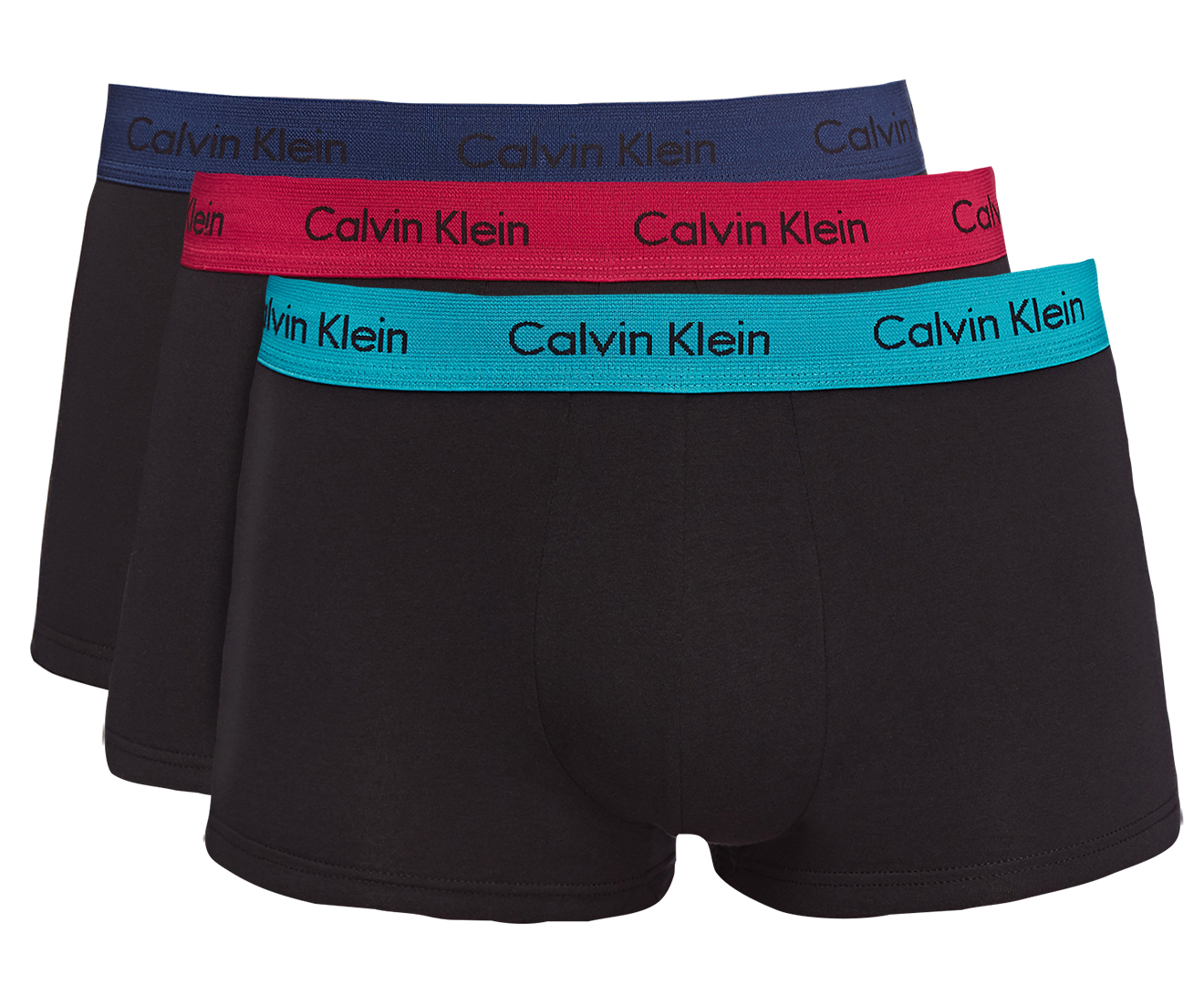 Calvin Klein Men's Classic Fit Cotton Stretch Low Rise Trunks 3-Pack ...