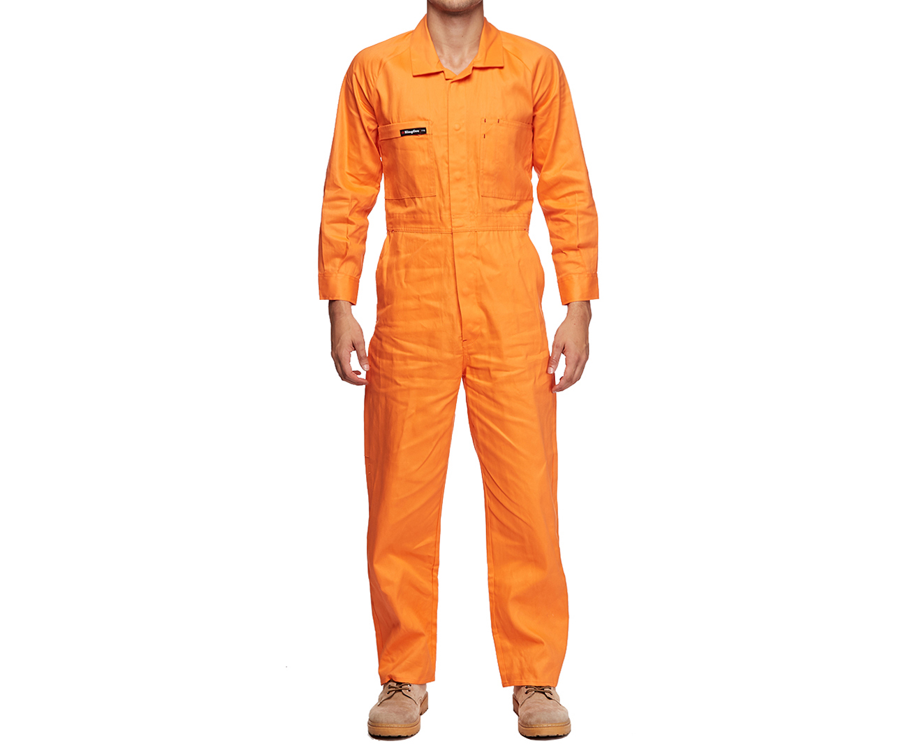 King Gee Men's Summer-weight Drill Overalls - Orange | Catch.co.nz