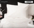 Sheraton Luxury 1000TC 100% Cotton Bed Sheet Set - White