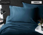 Sheraton Luxury 1000TC 100% Cotton Sheet Set - Storm Blue