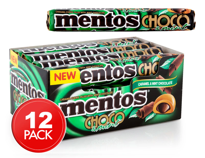 Mentos Choco & Mint Roll 12pk