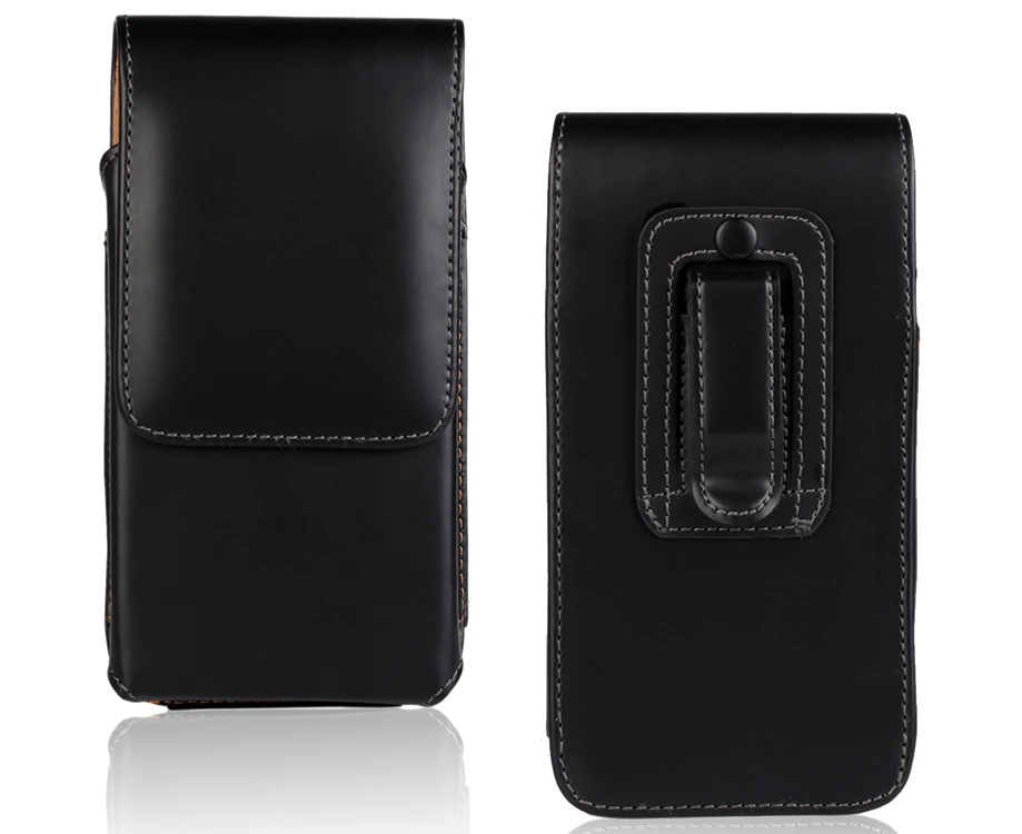 For Optus X Samrt Luxury Universal VERTICAL Belt Clip Leather POUCH Case