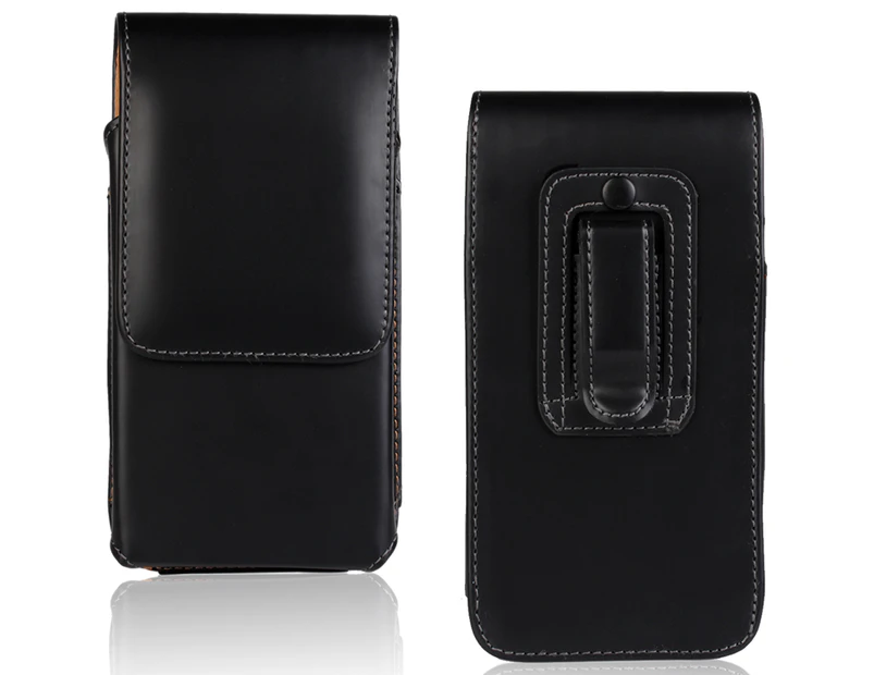 For Telstra 4GX Plus Luxury Universal VERTICAL Belt Clip Leather POUCH Case