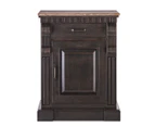 Small Sideboard Cabinet Dresser Iron Wooden Storage for Bedroom Living Room